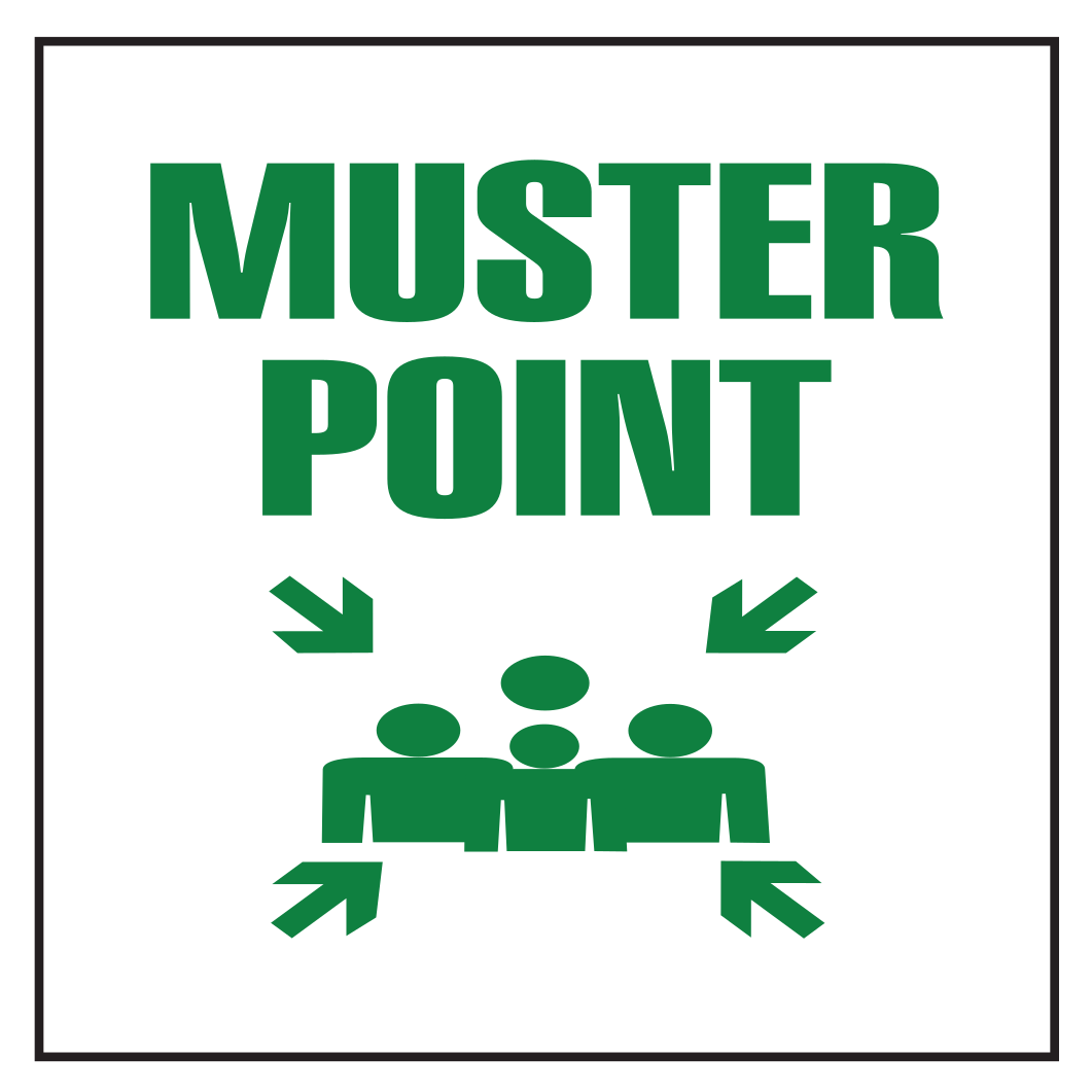 Muster Point Sign