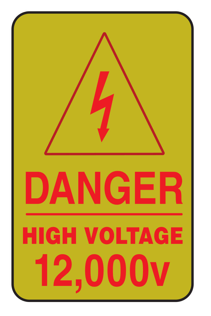 Dandger High Voltage 12000V Sign