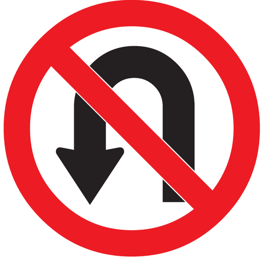 No U turn Left