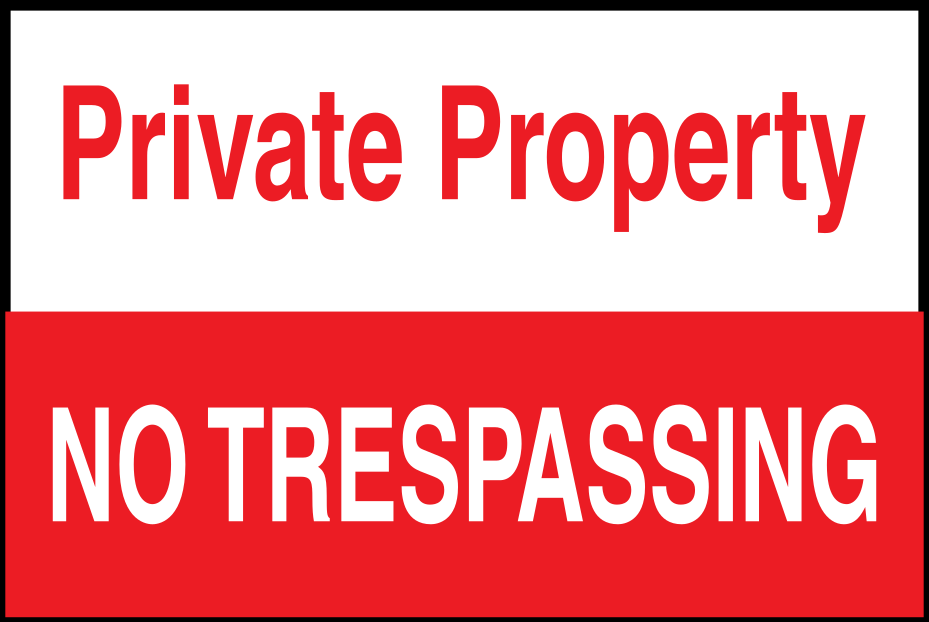 Privately Property Sign