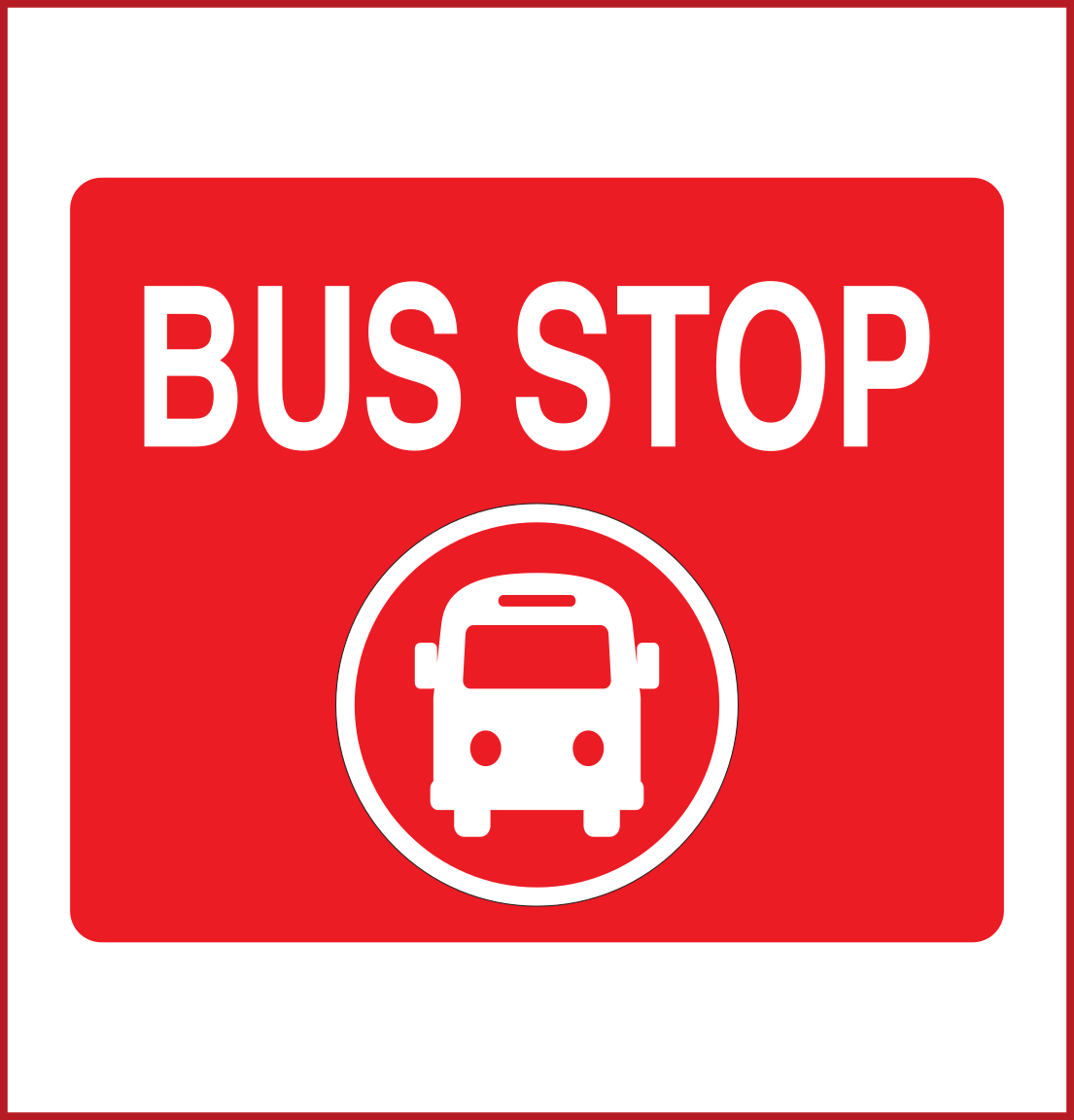BUS STOP (RED)