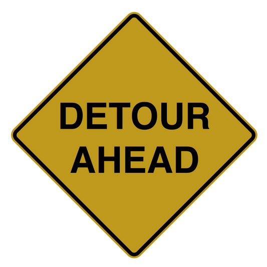 Detour Ahead Sign